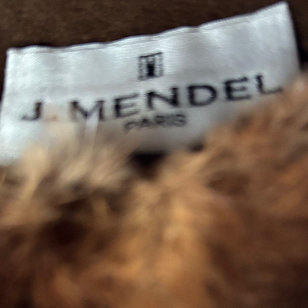 J. Mendel Brown Fur-Trim Wool Cloche Hat - Picture 3 of 7